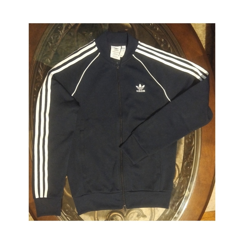 Adidas Superstar SST track bomber men jacket three stripes trefoil full zip - Picture 6 of 6